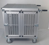 All Aluminium Dog Trolley with Double Doors with Foldable Handle