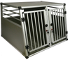 Aluminium Dog Car Cage with Double Doors