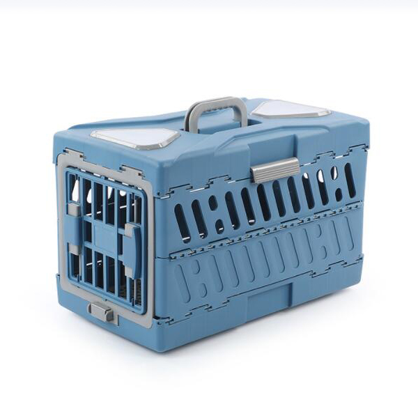 Fodlable Dog Plastic Transport Carrier