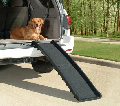 Foldable Plastic Pet Car Ramp for vehicle