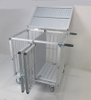 All Aluminium Dog Trolley with Double Doors with Foldable Handle