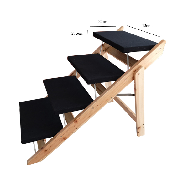 Four Steps Dog Wooden Stepper